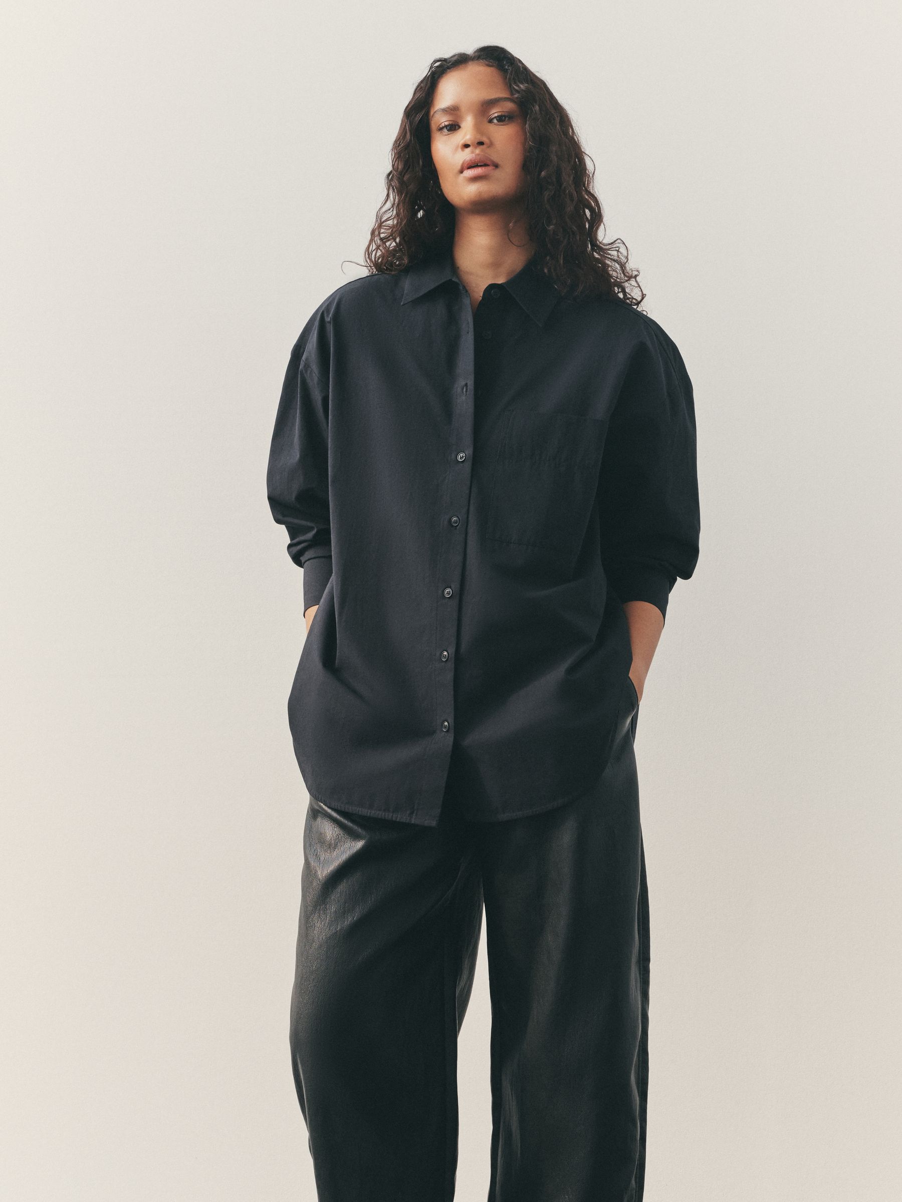 Zwart - Nothing Ordinary Cotton Relaxed Shirt
