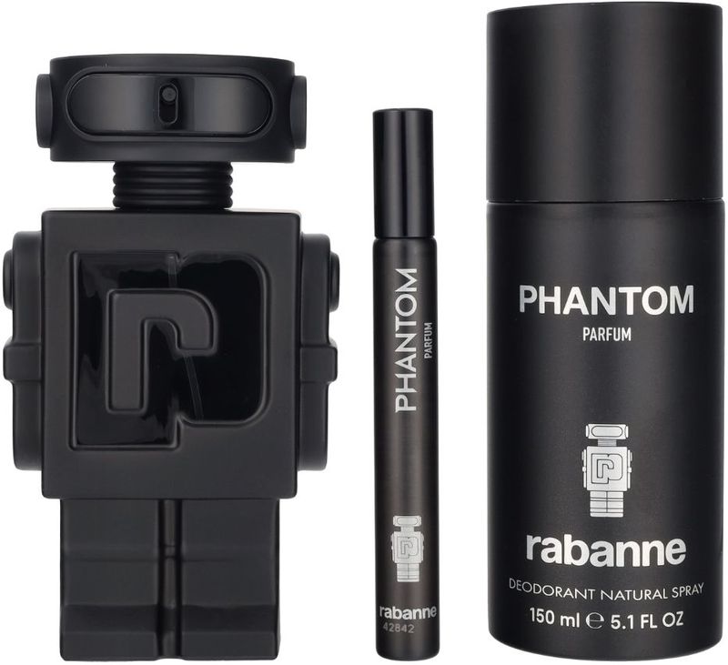 Paco Rabanne - Phantom - Giftset - Eau de Parfum Spray 100 ml - Deodorant Spray 150 ml - Travel Spray 10 ml
