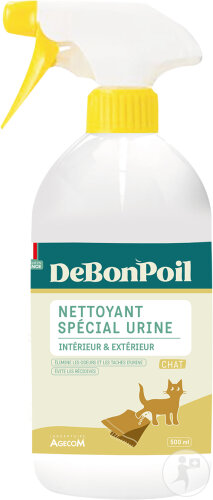 DeBonPoil Nettoyant Spécial Urine Intérieur et Extérieur Chat Spray 500ml