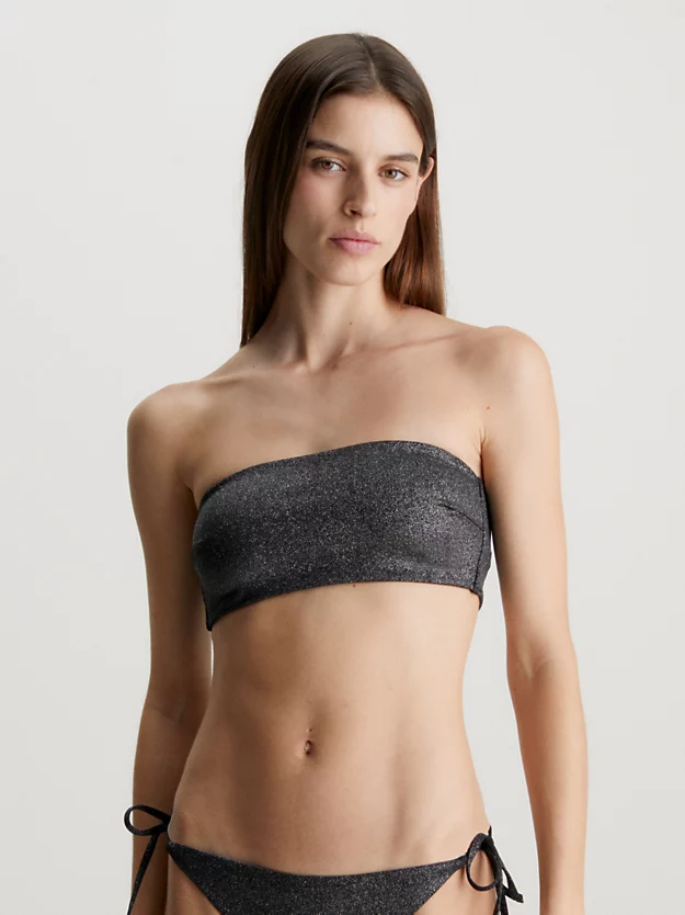 Top de biquíni bandeau - Arquivo de cores sólidas