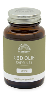 Mattisson HealthStyle Mattisson CBD Olie 50mg Capsules 30CP