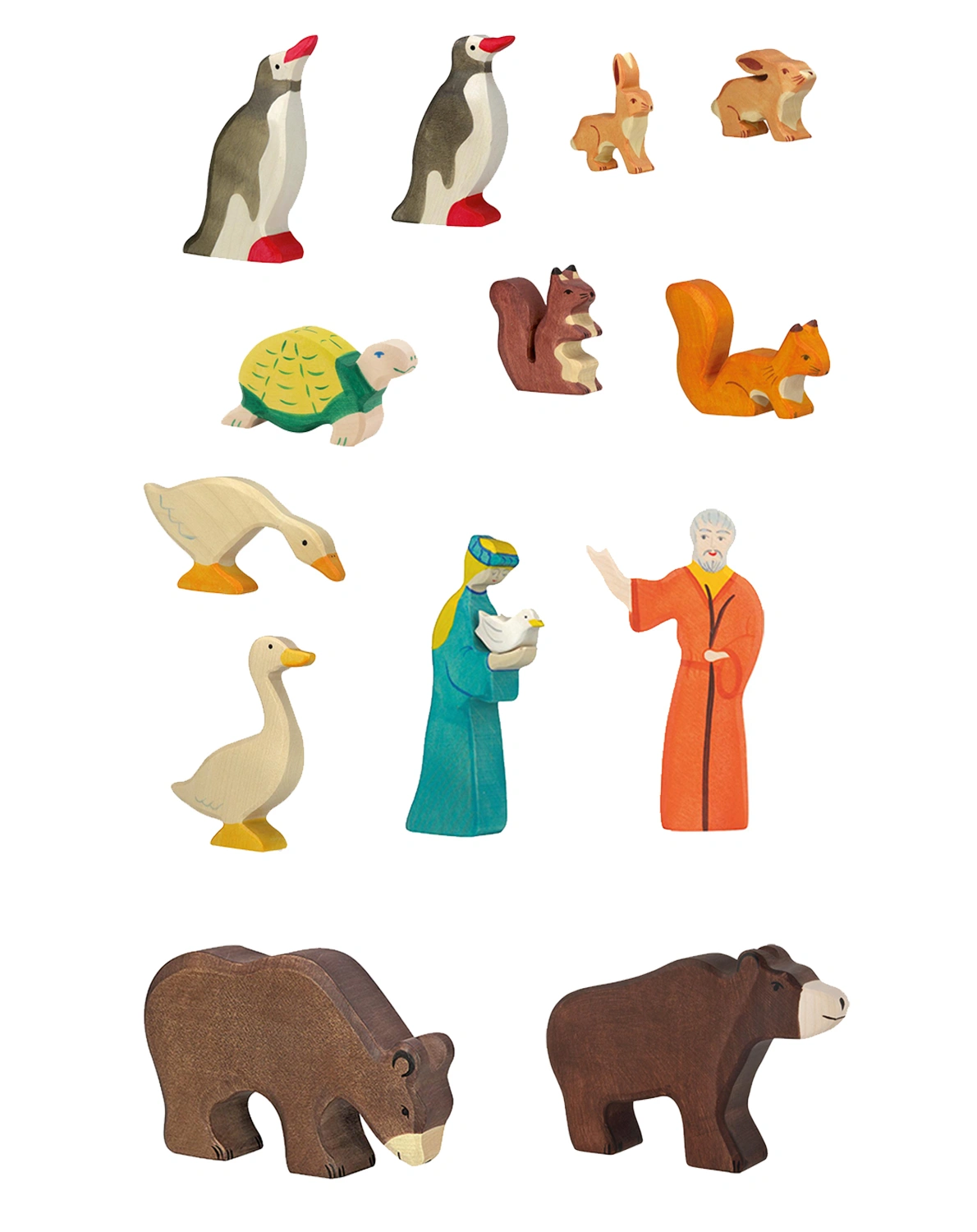 Holzfiguren-Set ARCHE NOAH 22-teilig