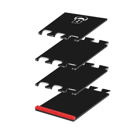 BULL'S Darts Dart Mat, Puzzle Matte, Schaumstoff, inkl. Oche, 2,37 Meter