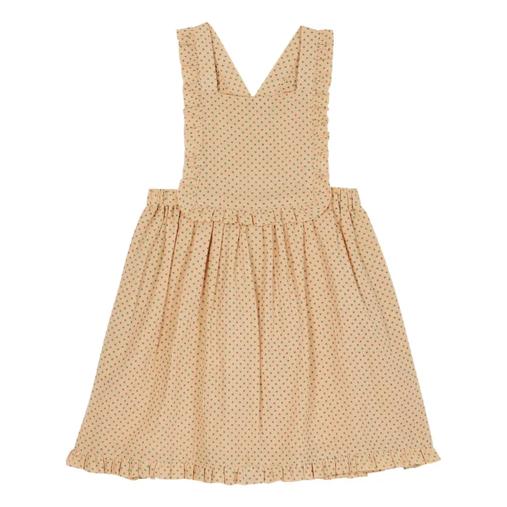 Emile et Ida Robe Tablier à Pois | Rose pâle