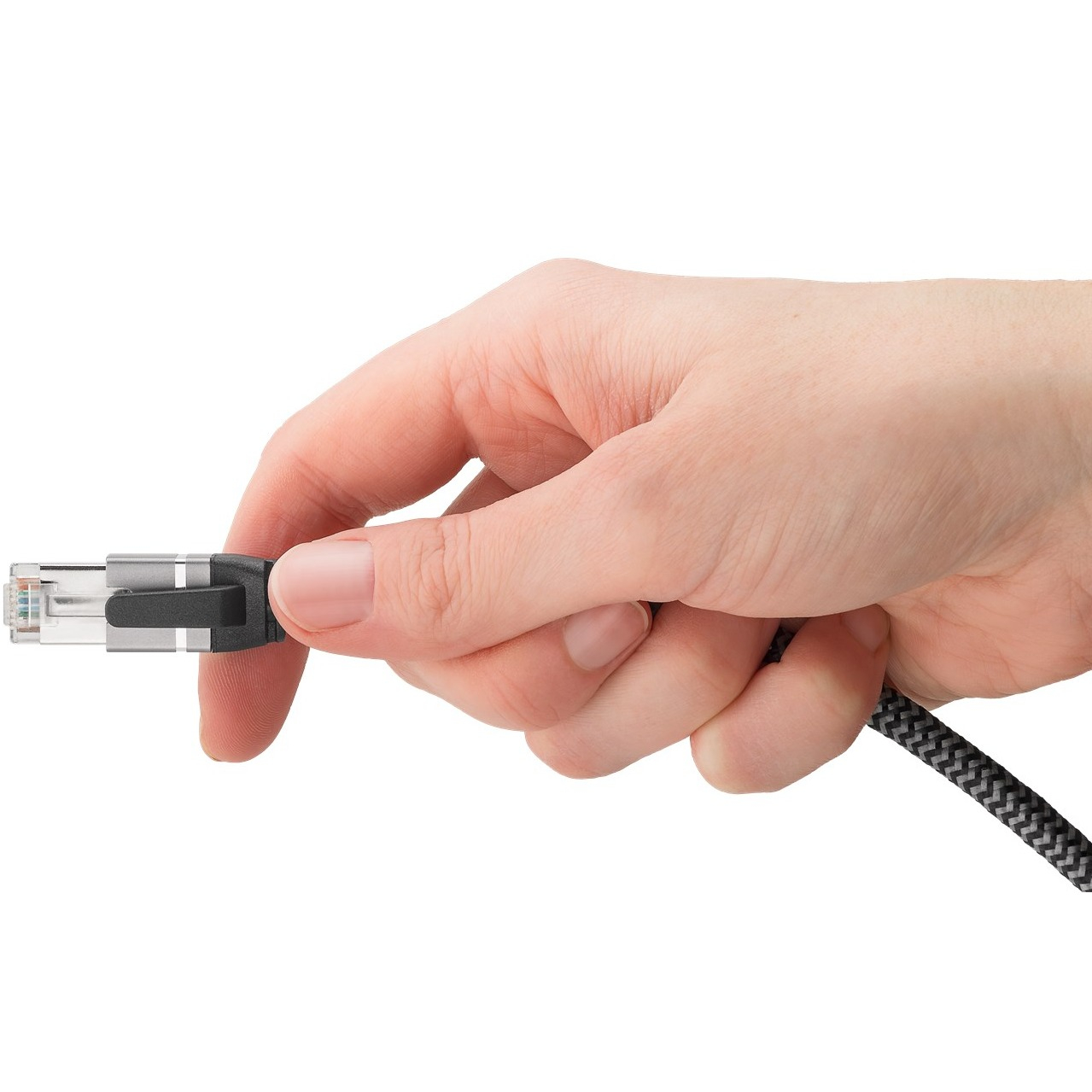 (3m) USB auf CAT 6 Ethernet LAN RJ45 Netzwerk Kabel Patchkabel FTP (70499) - Grau