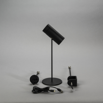 KonstSmide tafel-/wandlamp Multi 1,8 W oplaadbare LED verlichting zwart
