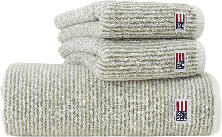 Lexington Original Towel White/Vintage Green Striped Vintage green/white