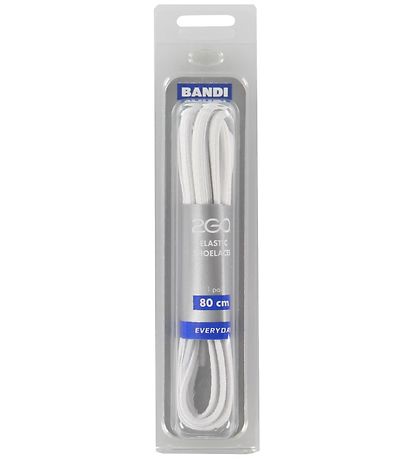 2GO elastische Schnürsenkel - 80 cm - 1 Paar - Weiß