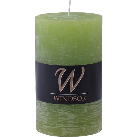 Windsor rustikt bloklys 7x12 cm - æblegrøn