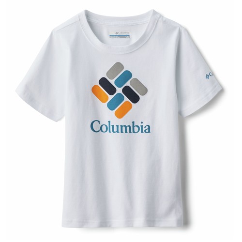 Columbia - VALLEY CREEK SS GRAPHIC SHIRT - Blanc
