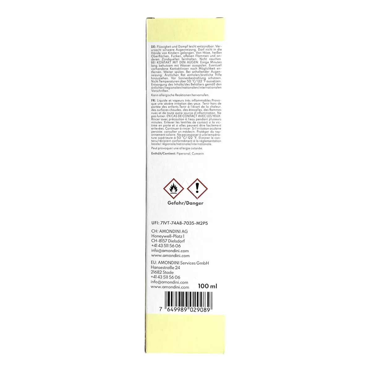 Raumduft Vanilla Dream NAO gelb,transparent