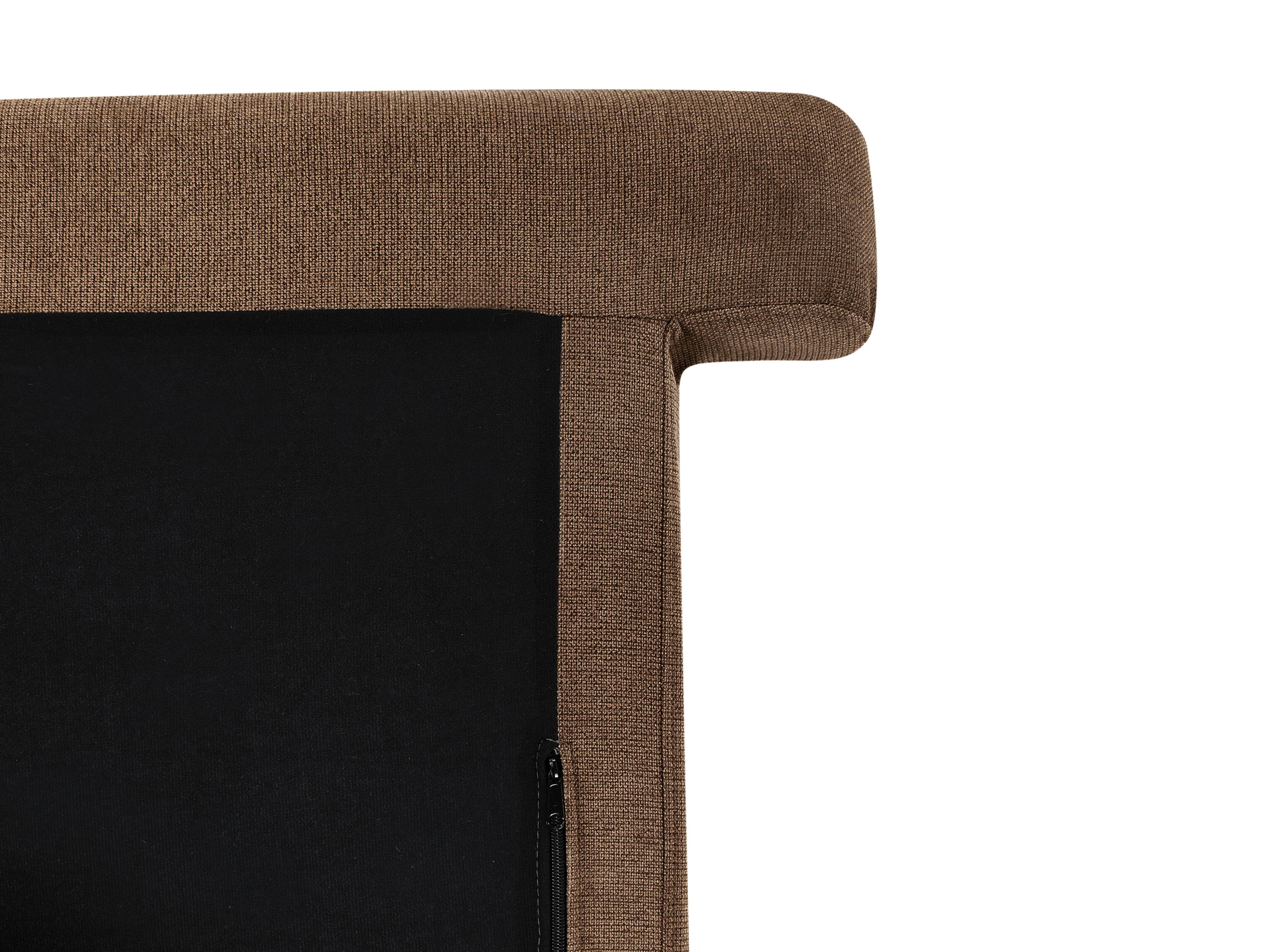 Rechtszijdige chaise longue SIEVOZ Stof Bruin