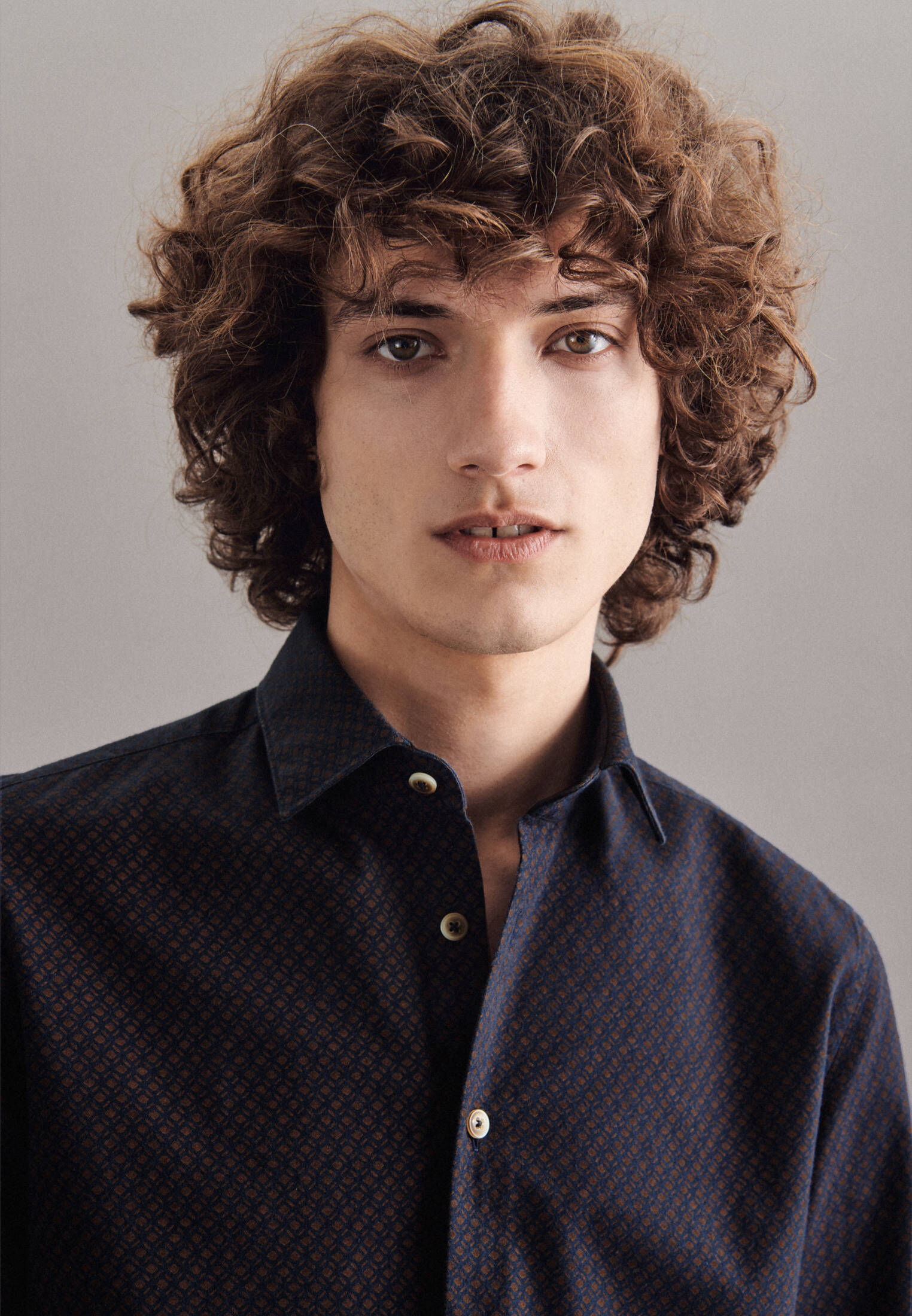 Seidensticker| Herren Casual Hemd Schwarze Rose