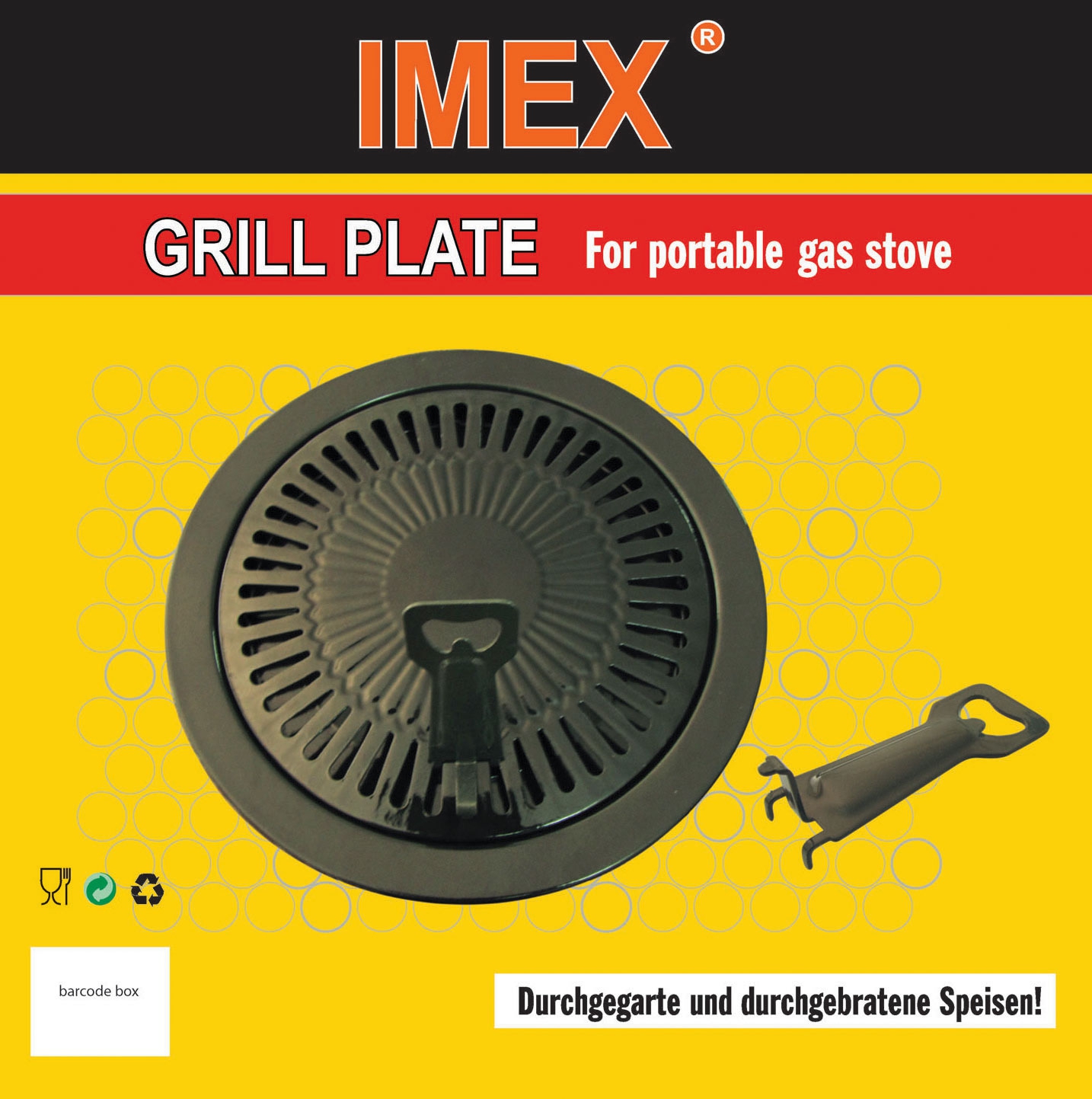 Imex Grillplatte für Tischkocher