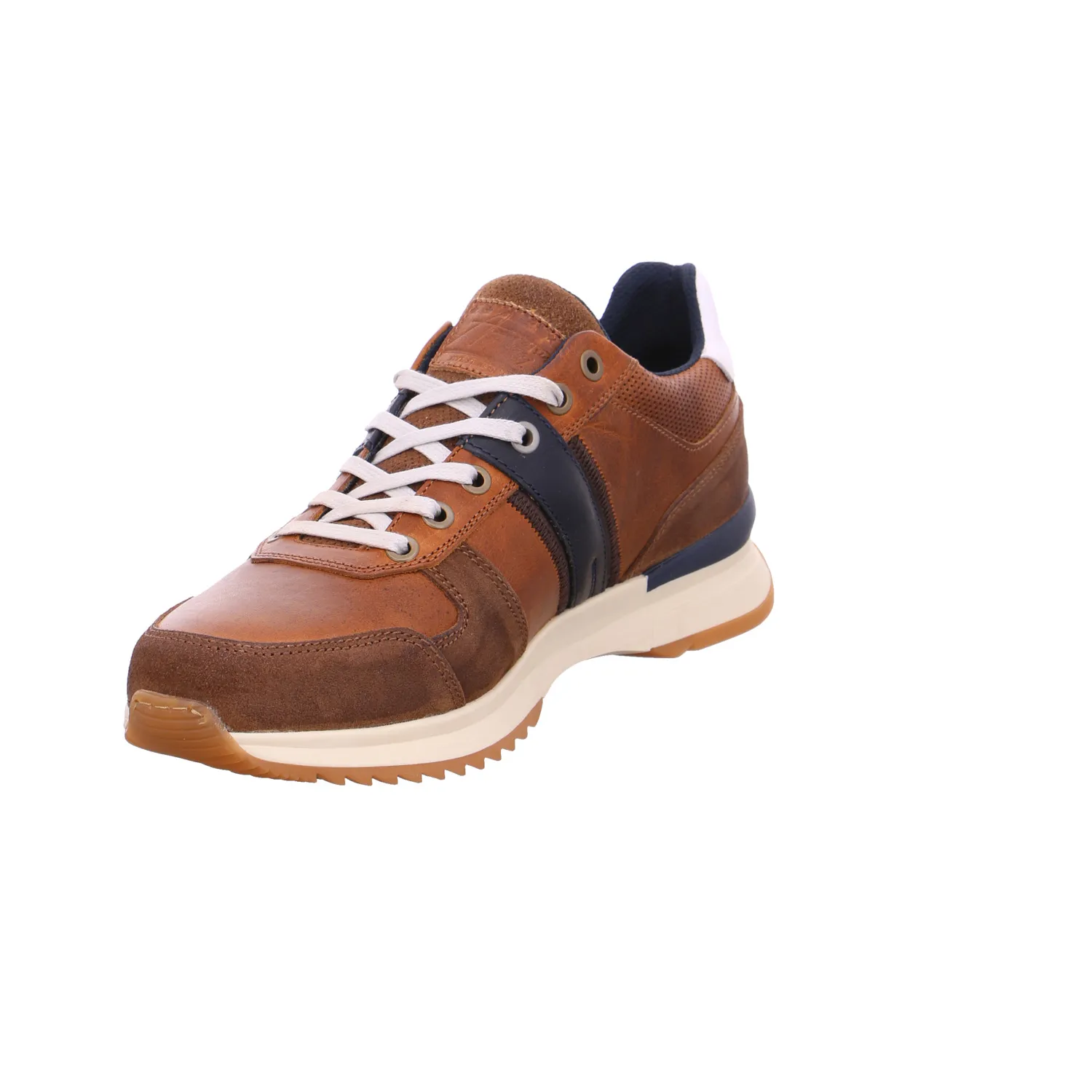 BULLBOXER Halbschuhe Sneaker Cognac Leder