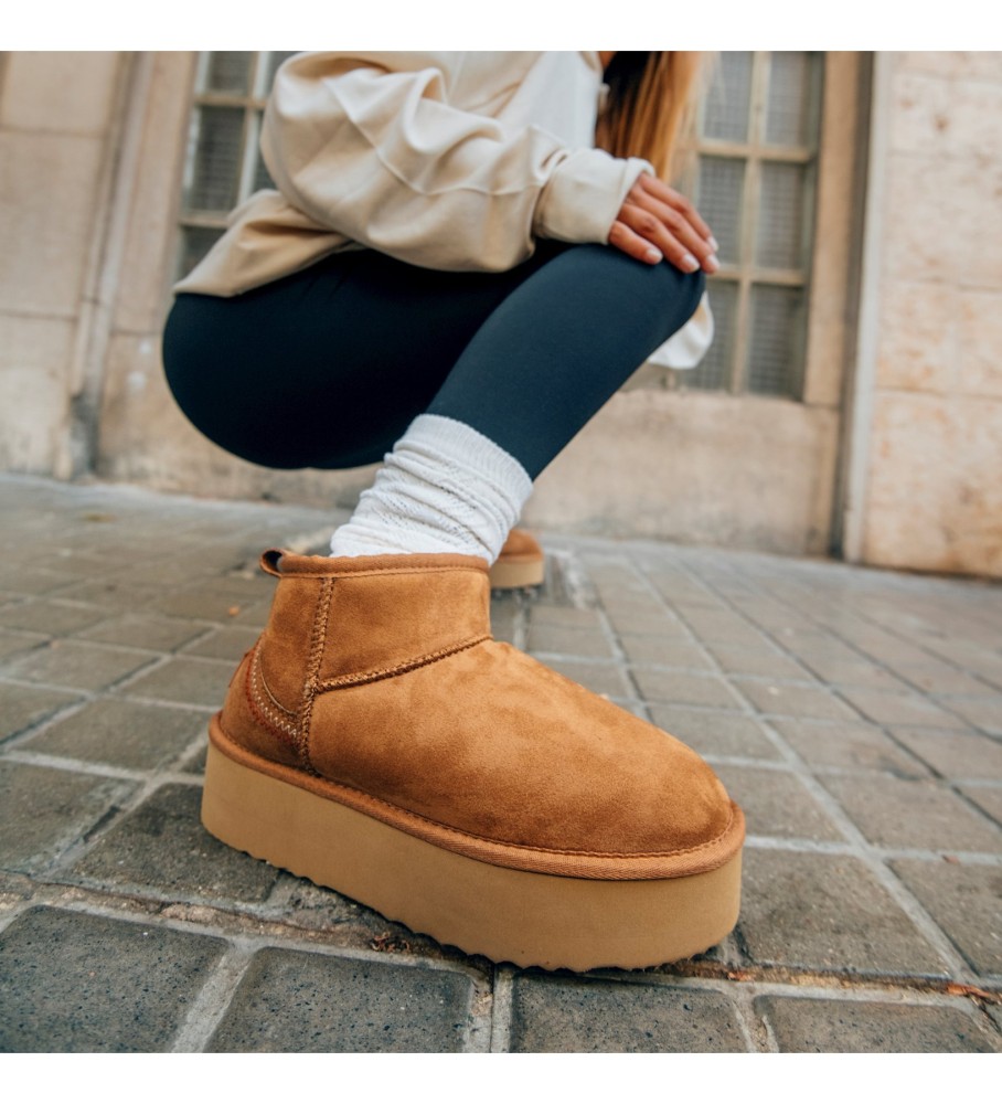 Botas de cano curto marrons Mustang Nivia