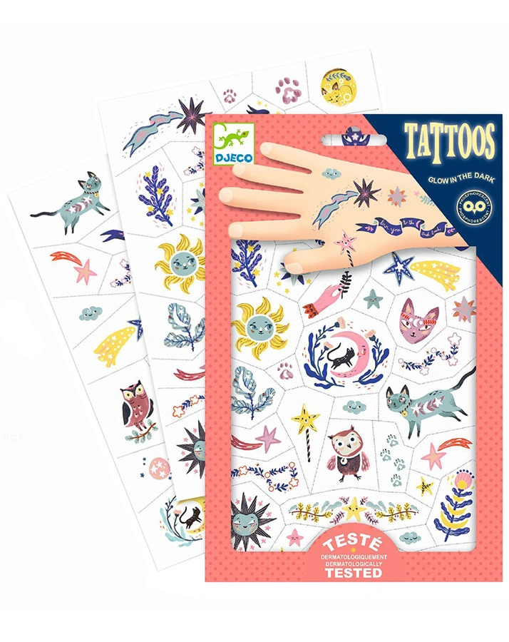 Tattoos SÜßE TRÄUME fluoreszierend in bunt