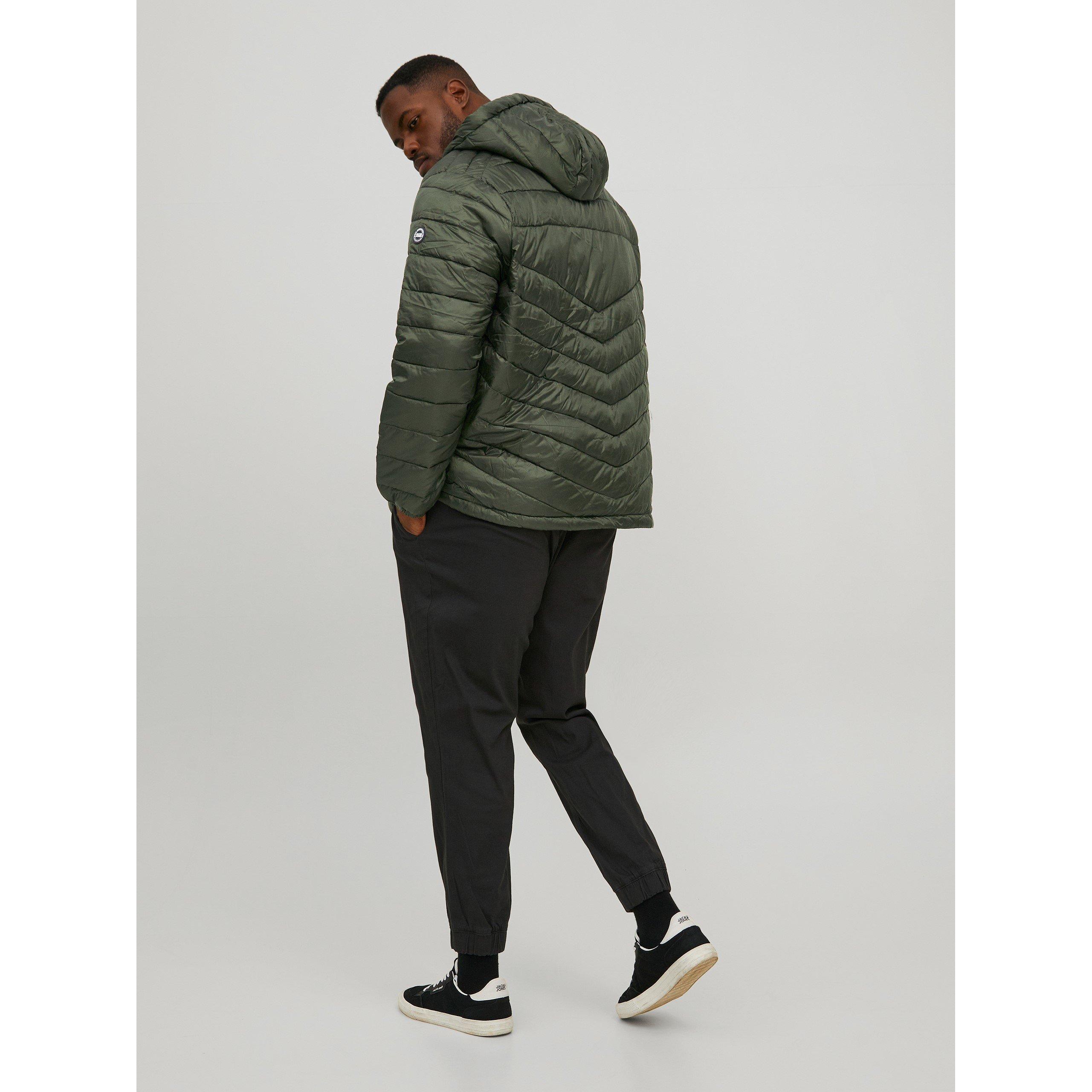 Jack and Jones Hero Hooded Puffer Jacket Mens Plus Size