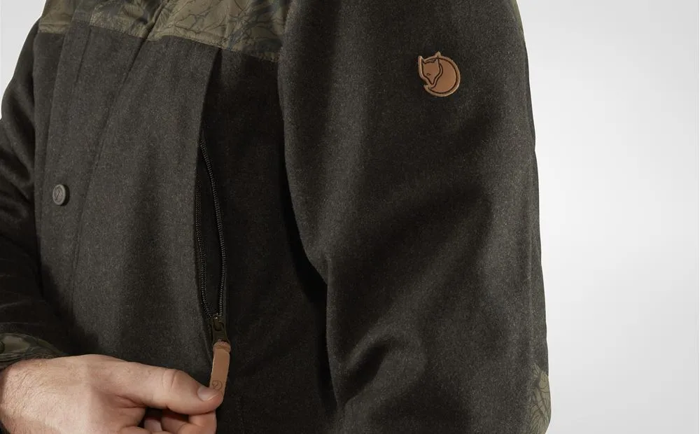 Fjällräven Men's Värmland Wool Jacket Dark Olive/Dark Olive
