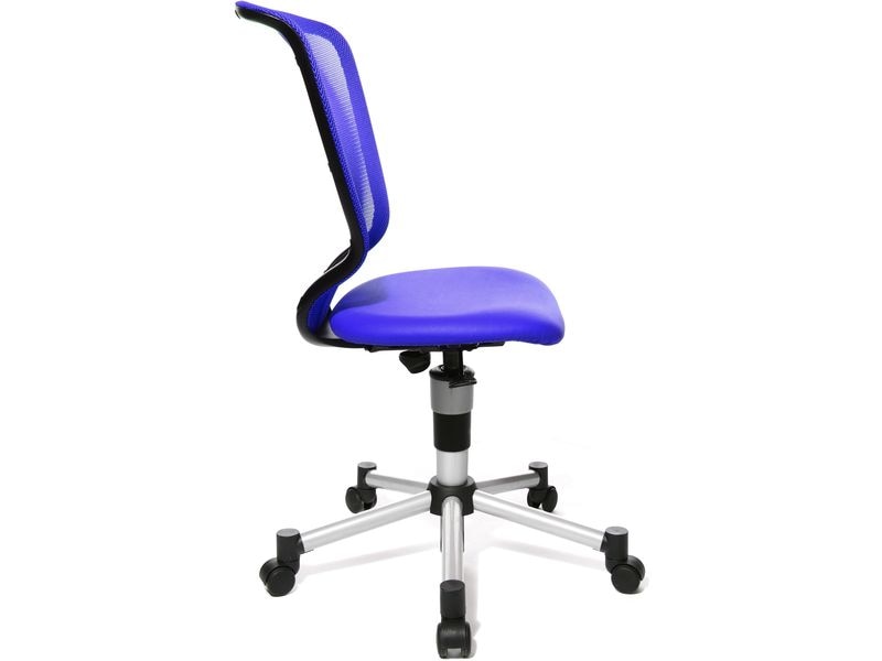 Topstar Kinder Bürostuhl Titan Junior, Blau Mitwachsender Design-Kinder- und Jugenddrehstuhl
