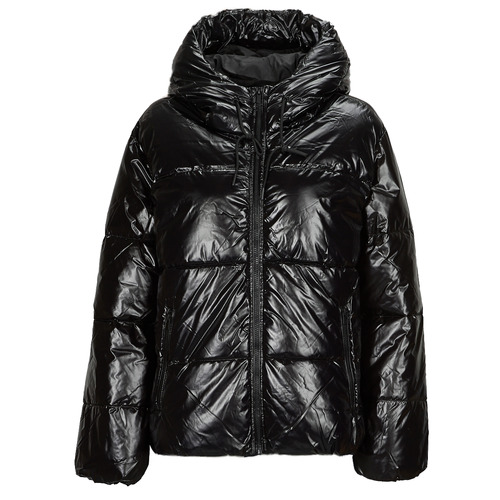Vila - VIBUDA L/S HOODED JACKET Negro