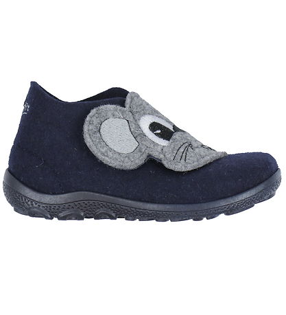 Superfit Hausschuhe - Wolle - Happy - Blau/Grau