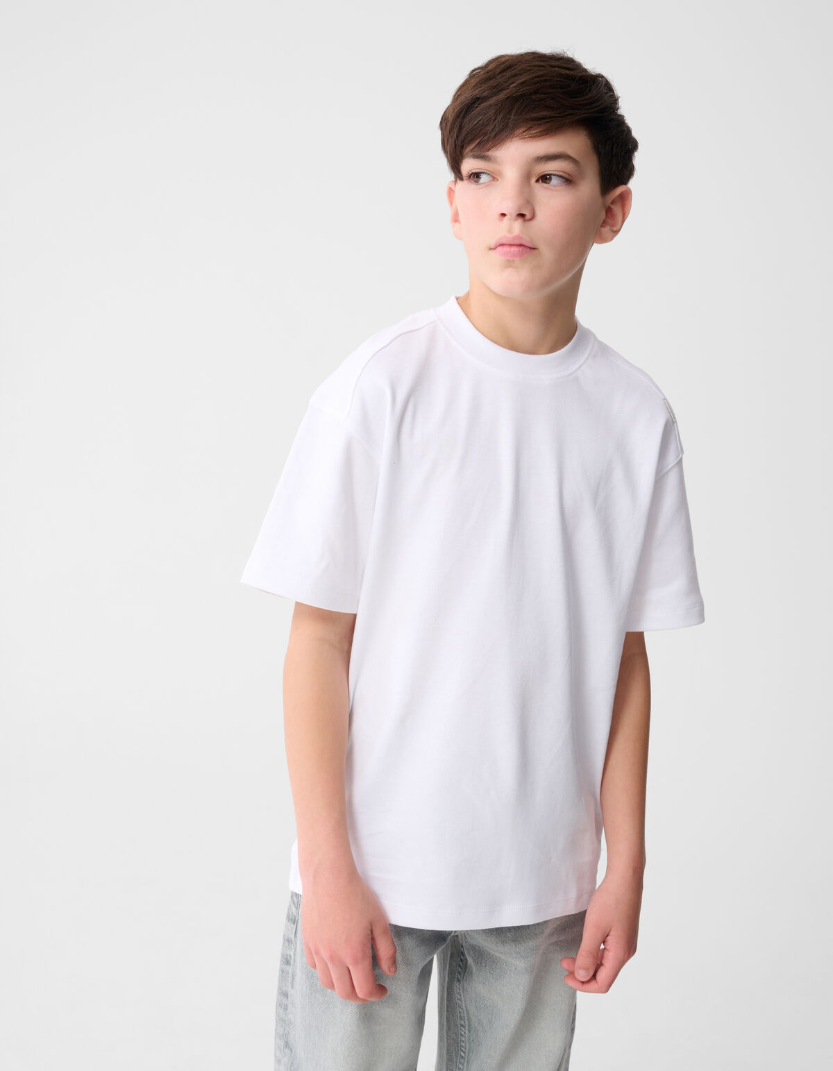 Basis Label T-shirt Wit