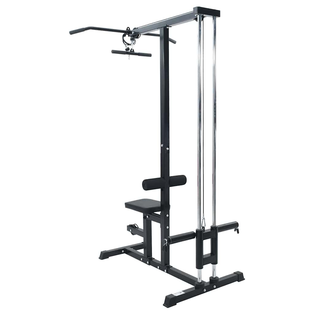 vidaXL Lat Pull Down Machine Zwart