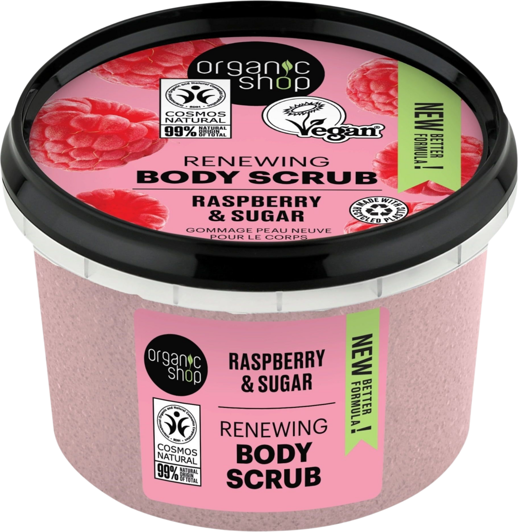 Organic Shop  Renewing Body Scrub Raspberry & Sugar, 250 ml