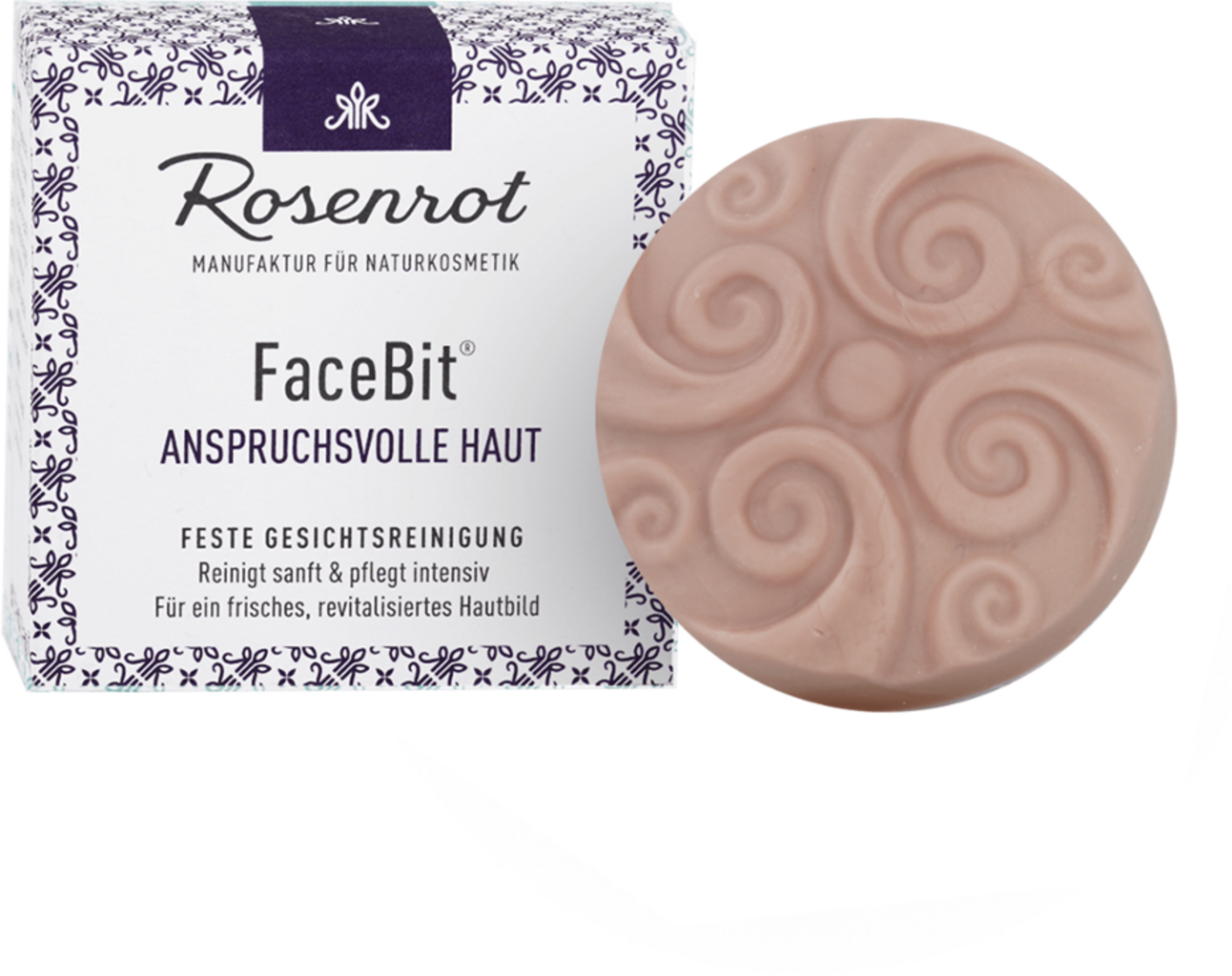 Rosenrot  FaceBit® Gesichtsreiniger Rosa, 50 g