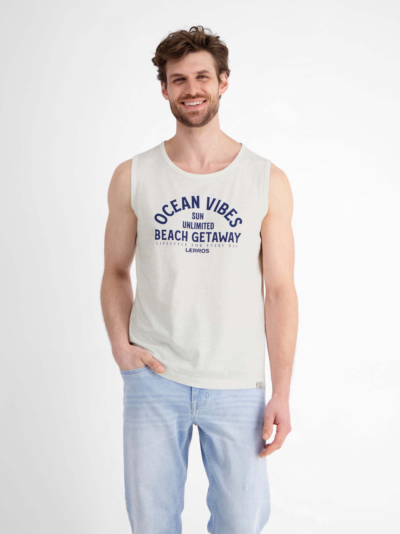 Herren Tanktop mit Brustprint