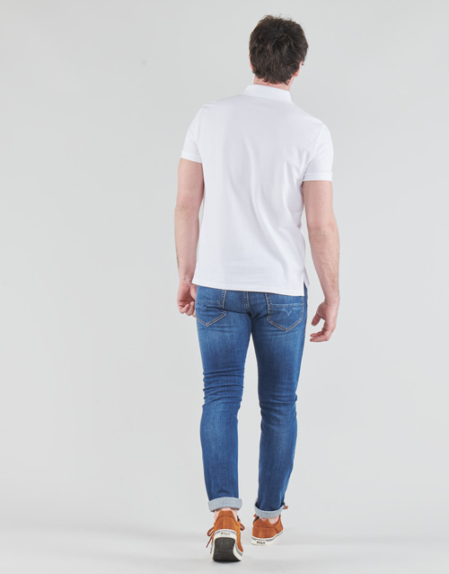 Polo Ralph Lauren - POLO AJUSTE DROIT EN COTON BASIC MESH LOGO PONY PLAYER Blanco