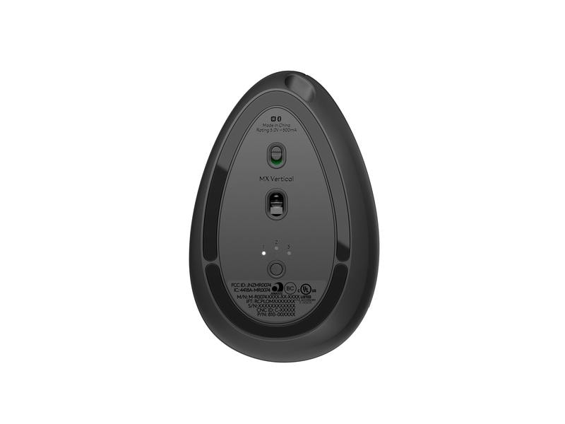Logitech Ergonomische Maus MX Vertical Kabellose Maus mit ergonomischer, vertikaler Handpositionierung