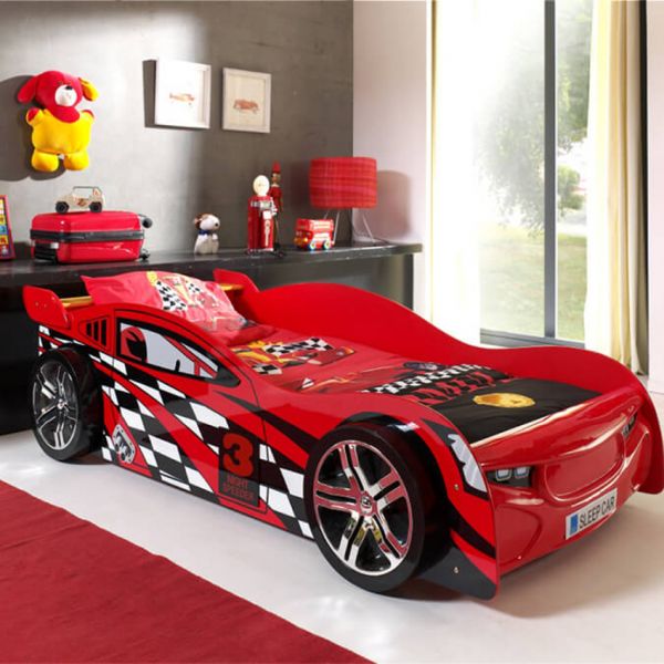 Vipack Night Speeder Autobed Rood 90 x 200 cm