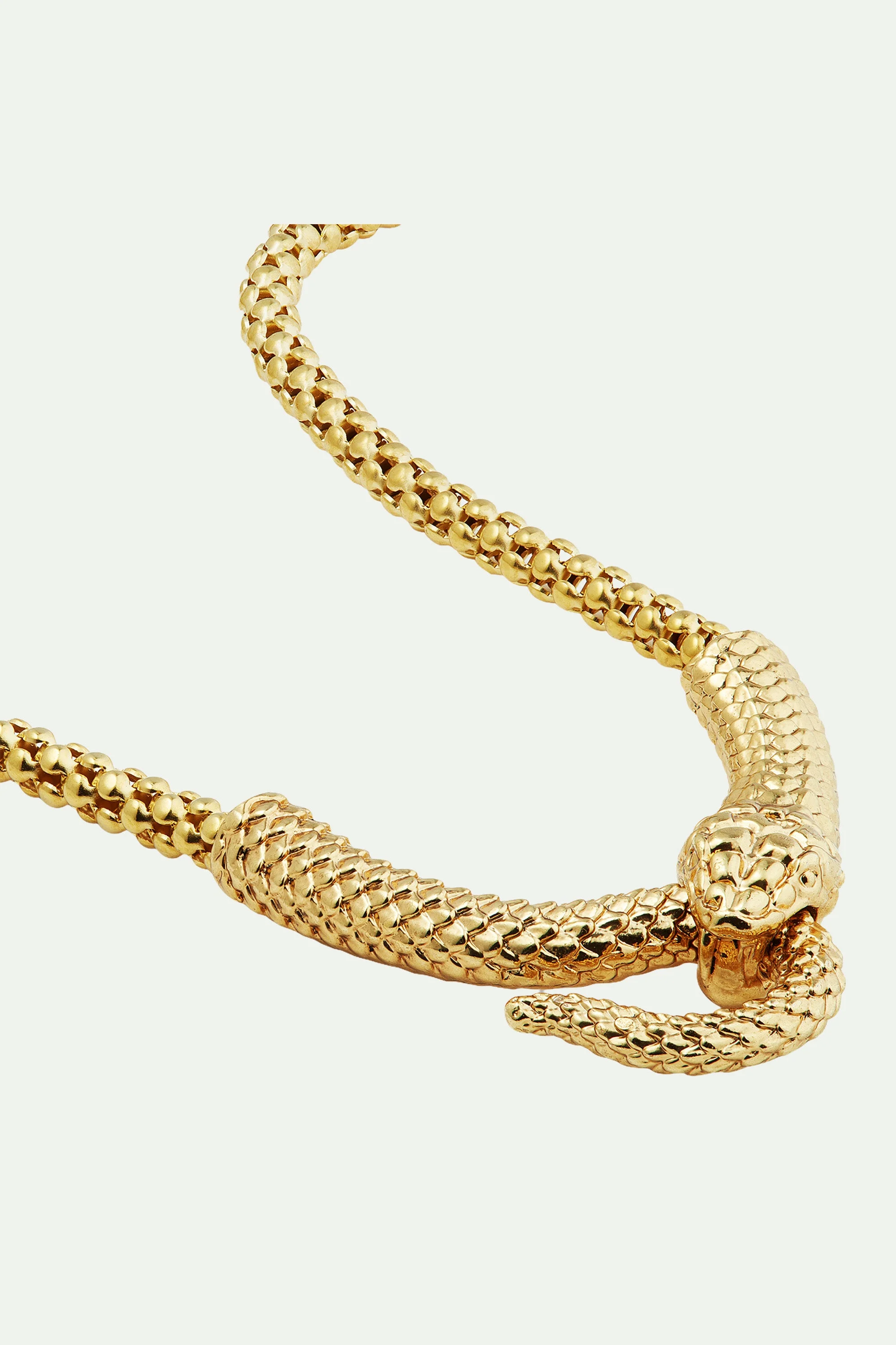 Collier ras de cou cobra égyptien | Jaune