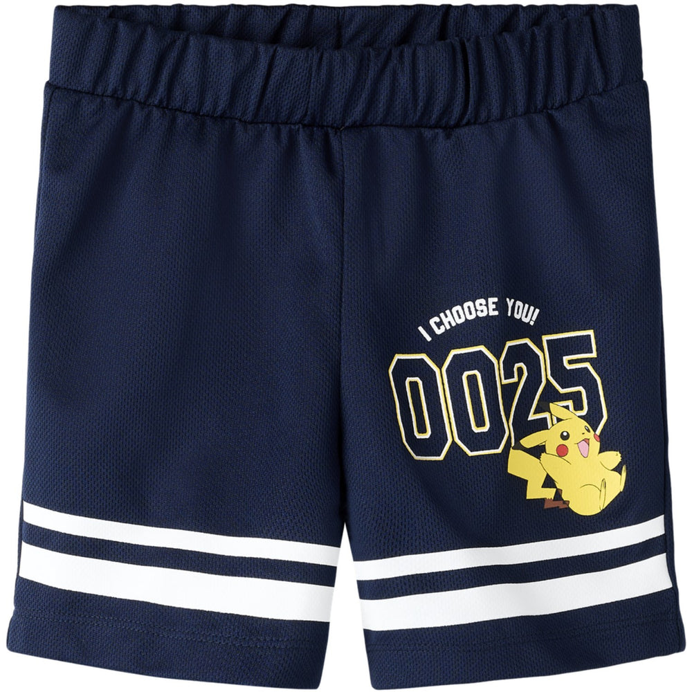 Køb Name It Navy Blazer Nmmmic Pokemon Long Poly Shorts Sky