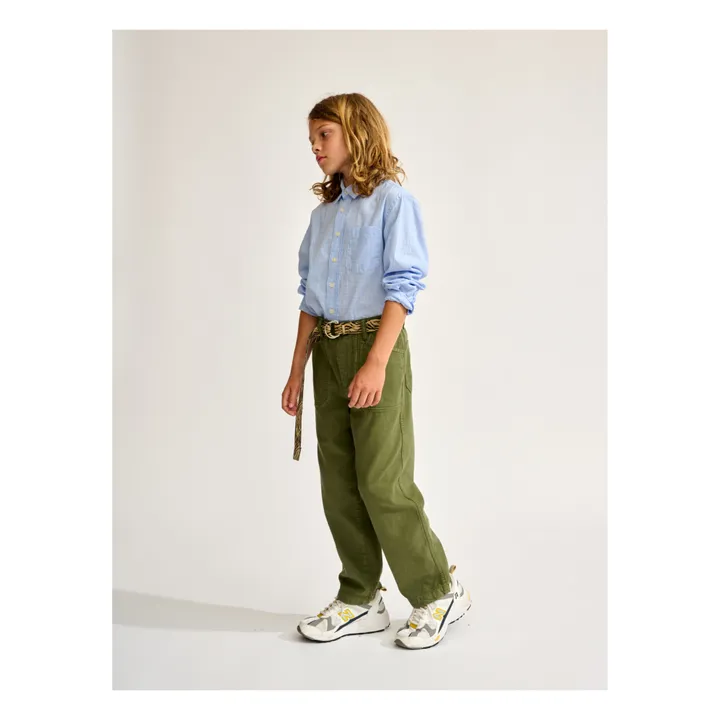 Bellerose Pantalon Droit Perrig | Vert kaki