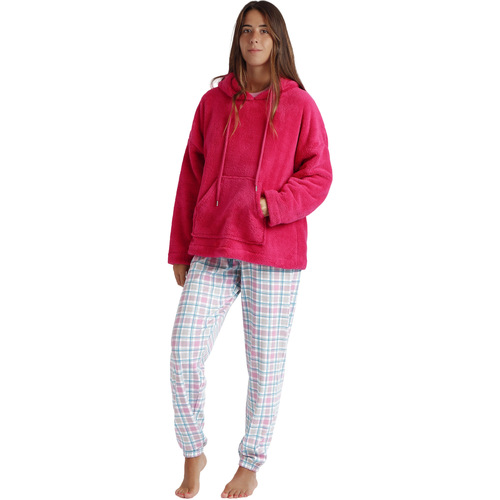 Admas - Sudadera con capucha Basica Rosa