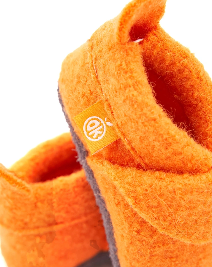 Filz-Hausschuhe WOLLI in orange