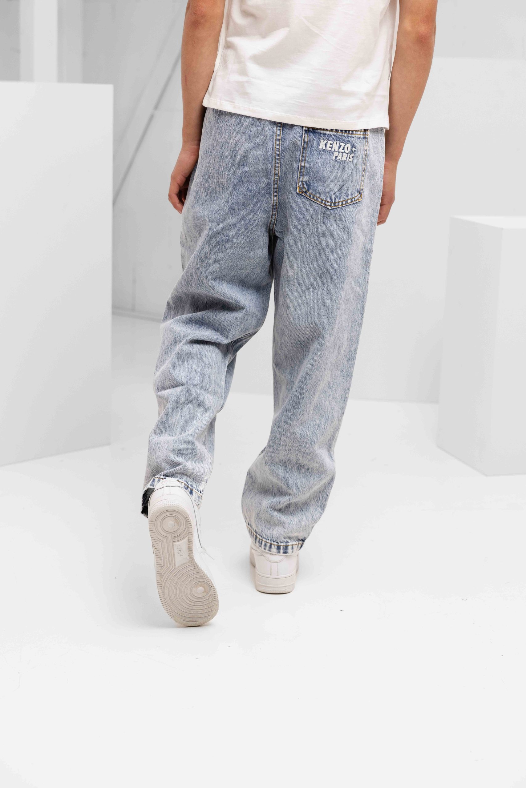 Kenzo Cosmis Fun Denim Jeans Kids Lichtblauw