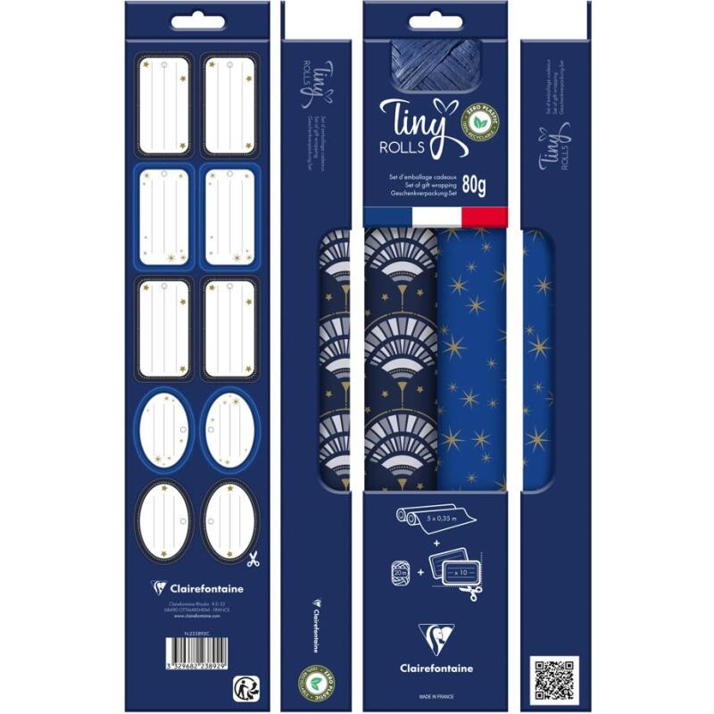 Set de papiers cadeau de Noël 'Tiny Rolls'