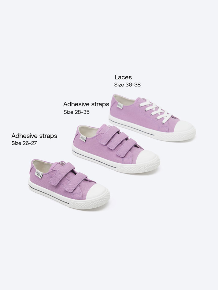 Tênis com biqueira de malha - Roxo