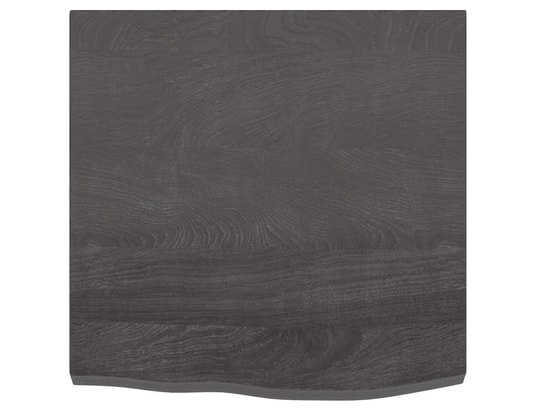 VIDAXL - Arrière de comptoir Comptoir de salle de bain gris foncé 60x60x4 cm bois traité