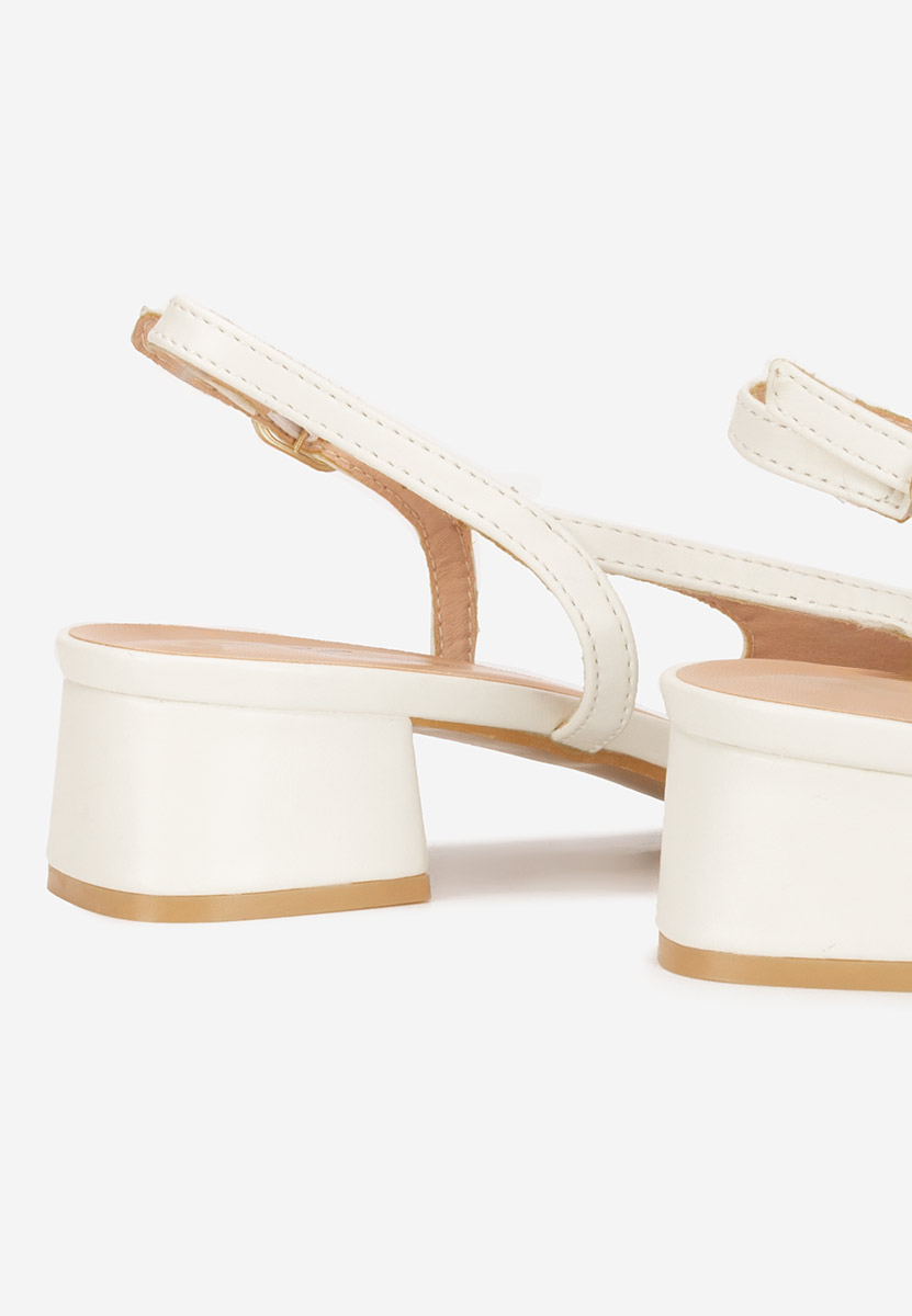 Chaussures slingback blancs Alexonia