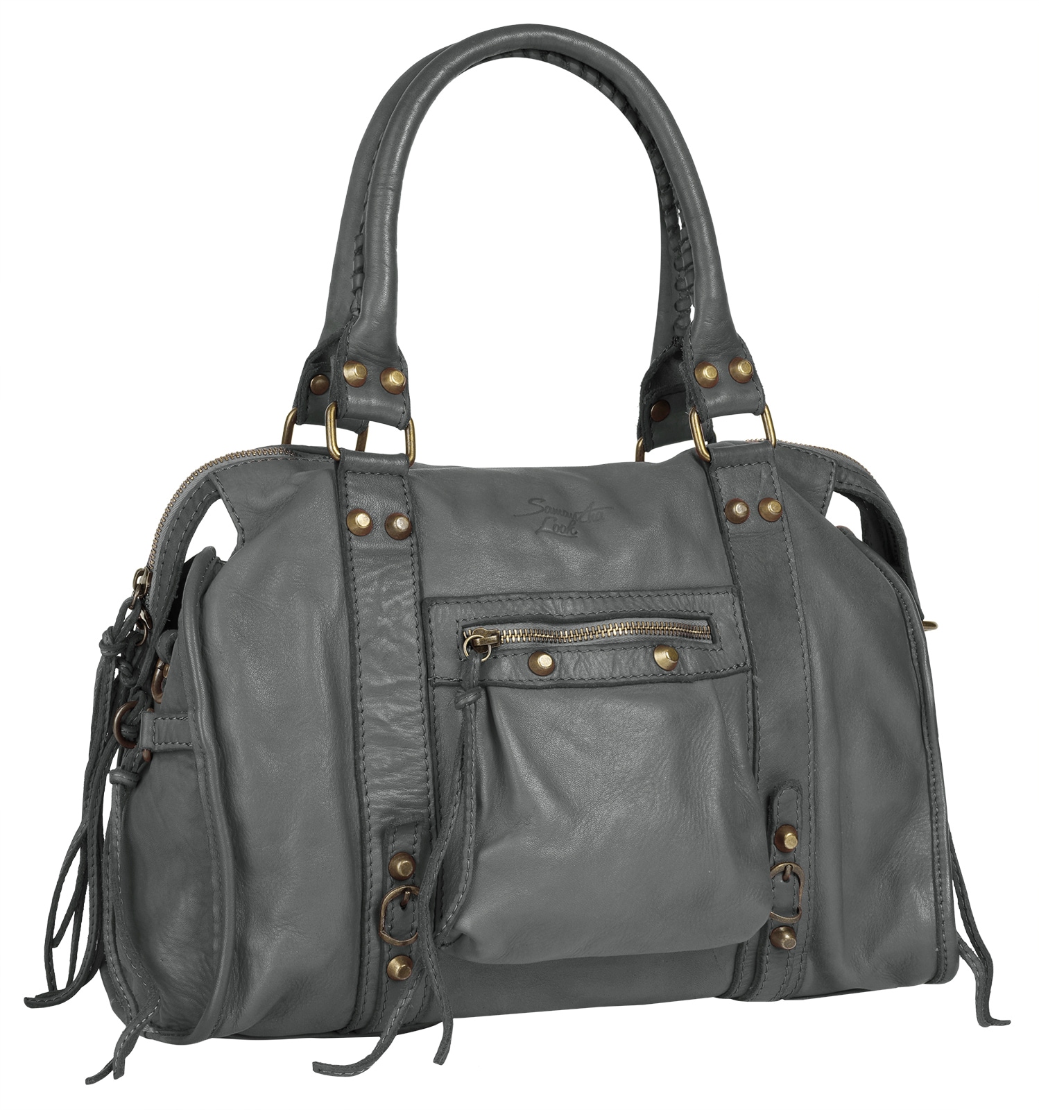 Samantha Look Shopper echt Leder, Made in Italy