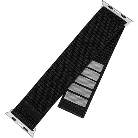 Fixed Nylon Sporty Strap nylonrem til Apple Watch - sort