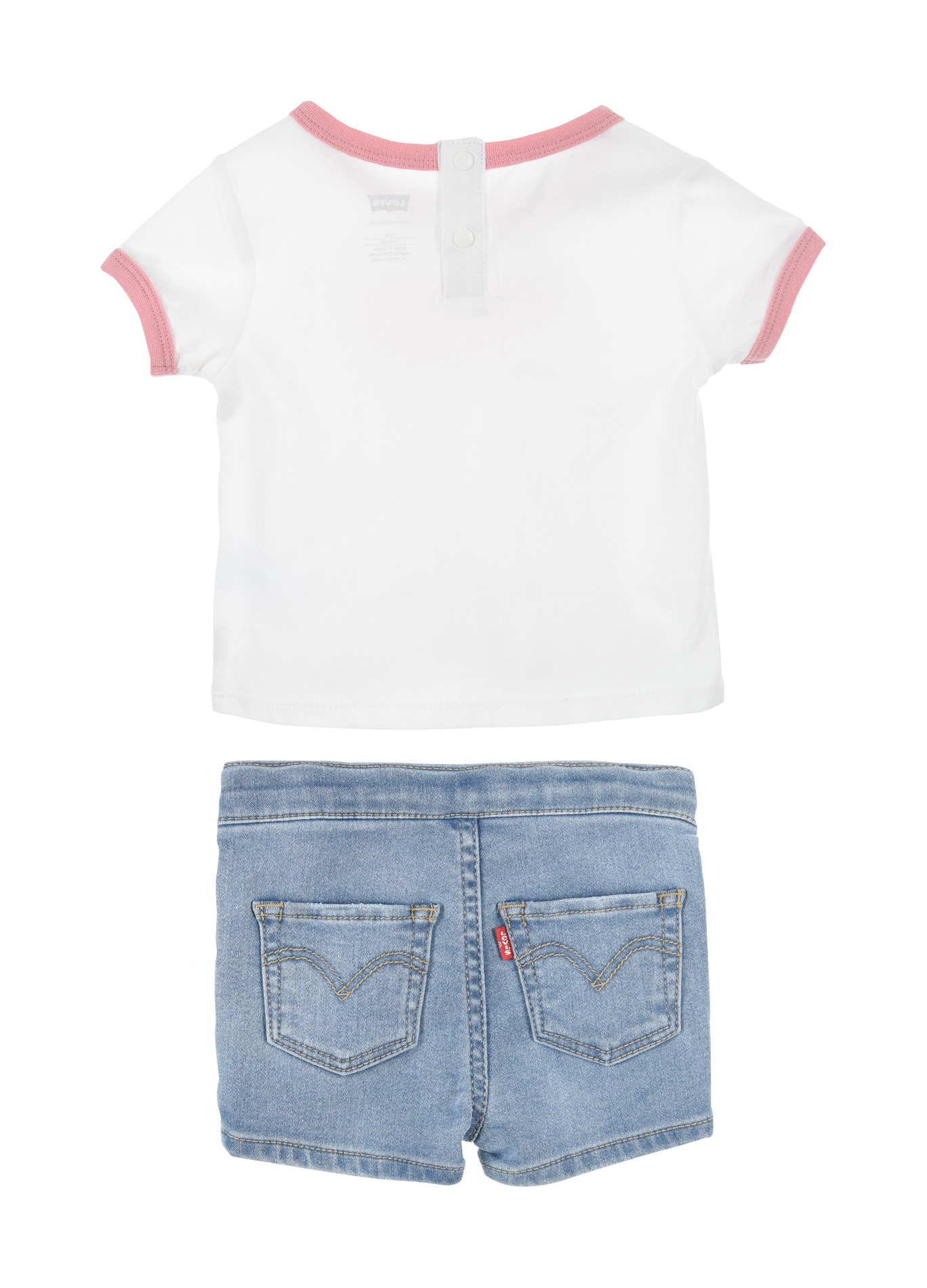 Ensemble 2 pièce en coton bio mélangé | Blanc