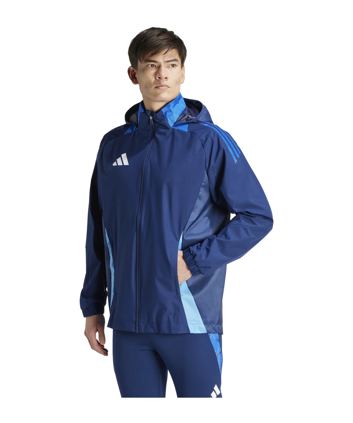 adidas Tiro 24 Competition Allwetterjacke Blau
