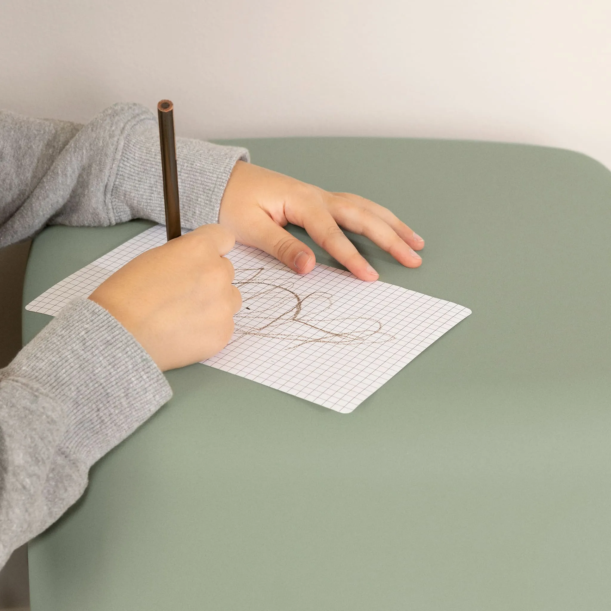 South Shore Table de Nuit  Tabouret pour Enfants - Sweedi Vert Sauge