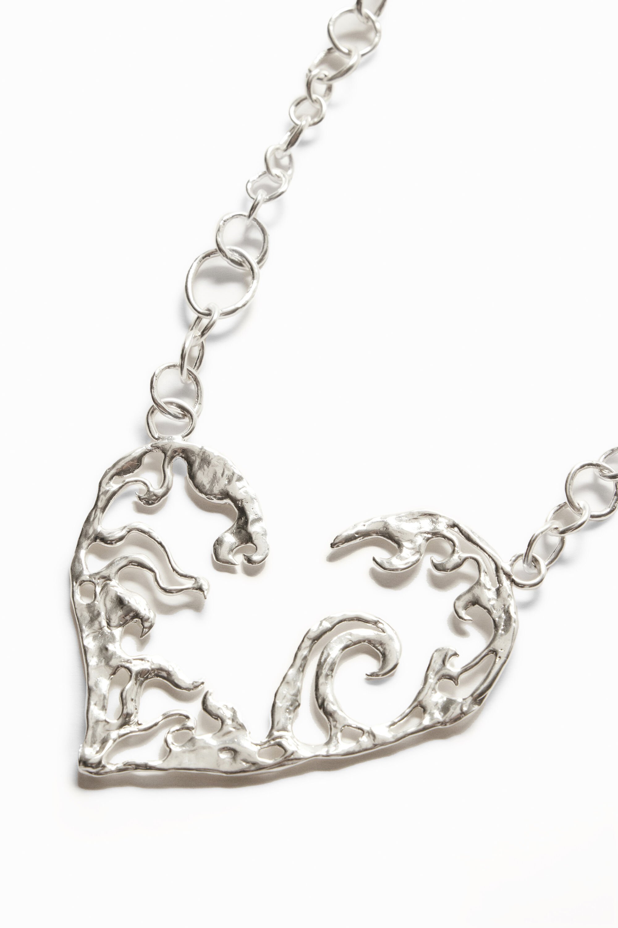 Collier cœur plaqué argent Zalio